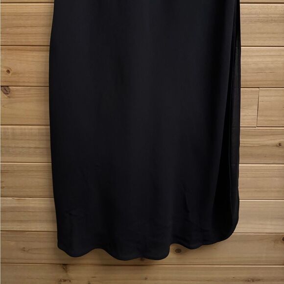 Malizia La Perla Size Small Silk Mesh Floral Bodice Intimates Slip Night Gown - Picture 5 of 13